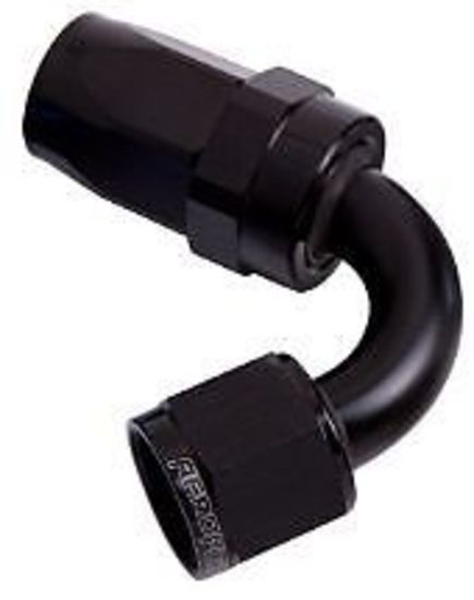 Aeroflow AF104-12BLK -12AN Taper Series 120 Degree Hose End Black