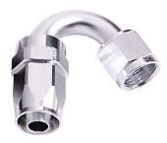 Aeroflow AF105-04S -4AN Taper Series 150 Degree Hose End Silver