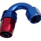 Aeroflow 100 & 450 series braided hose 8AN Taper 150 Degree End Blue Aeroflow Performance Products AF105-08