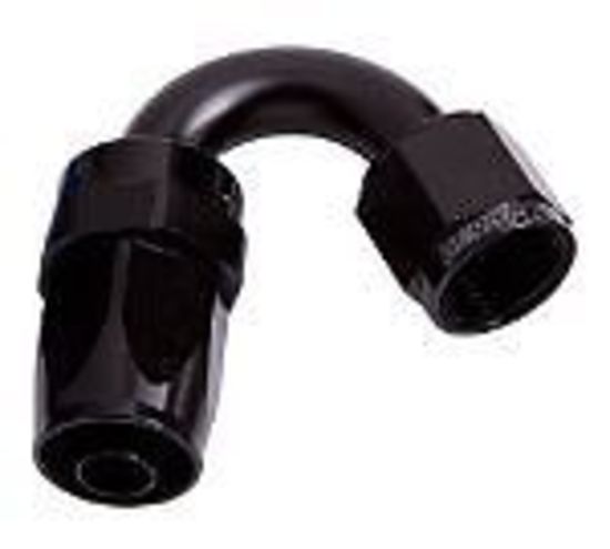 Aeroflow AF105-10BLK -10AN Taper Series 150 Degree Hose End Black