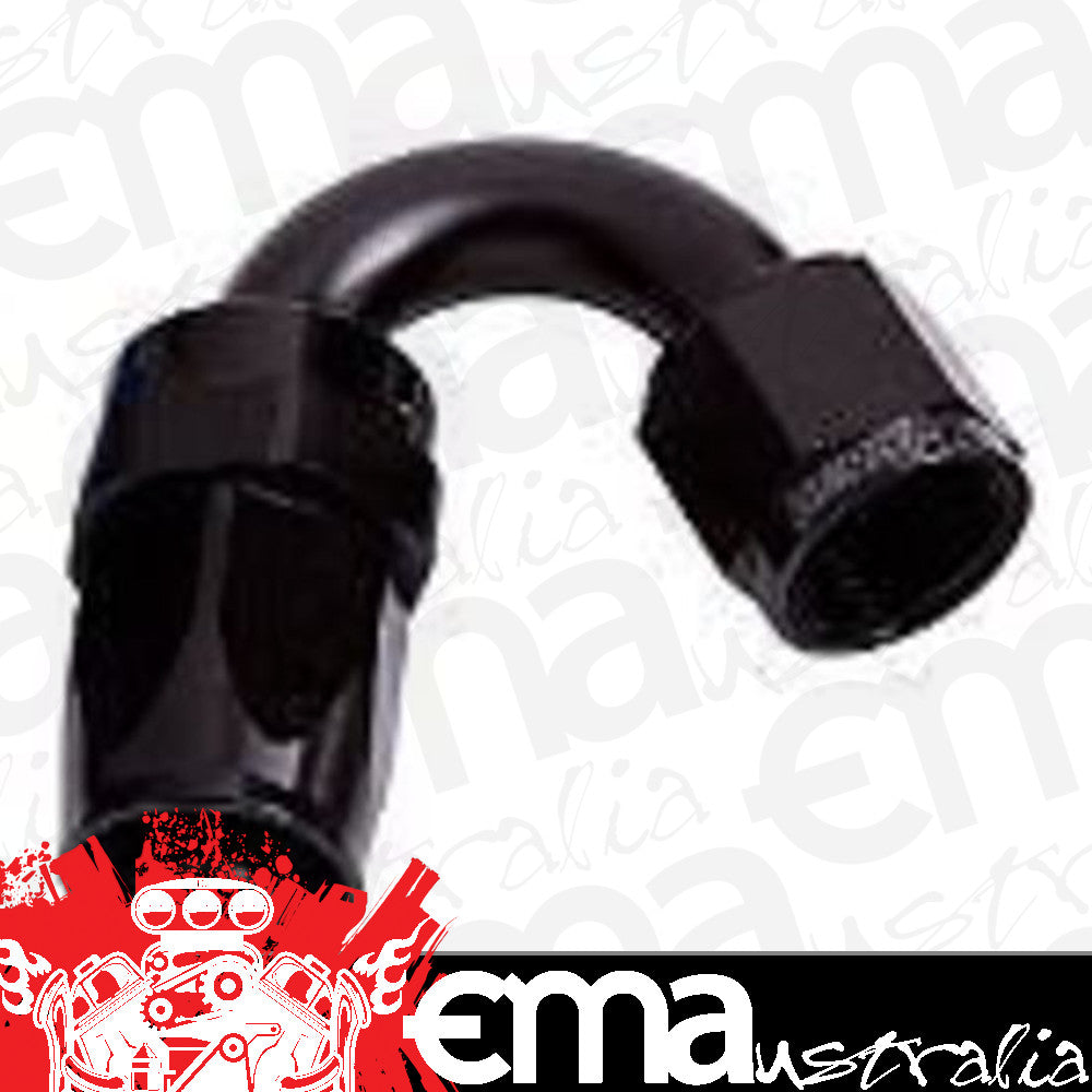 Aeroflow AF105-10BLK -10AN Taper Series 150 Degree Hose End Black