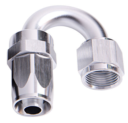 Aeroflow AF106-04S -4AN Taper Series 180 Degree Hose End Silver