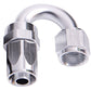Aeroflow AF106-04S -4AN Taper Series 180 Degree Hose End Silver