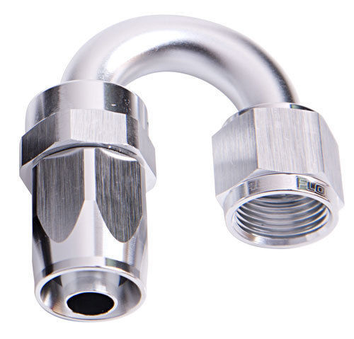Aeroflow AF106-06S -6AN Taper Series 180 Degree Hose End Silver