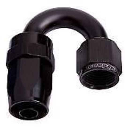 Aeroflow AF106-10BLK -10AN Taper Series 180 Degree Hose End Black