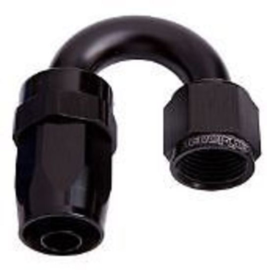 Aeroflow AF106-12BLK -12AN Taper Series 180 Degree Hose End Black