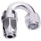 Aeroflow AF106-12S -12AN Taper Series 180 Degree Hose End Silver