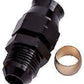 Aeroflow Performance Products AF108-04BLK 1/4" Hard Line to -4AN Male Adapter Black W/ Olive