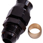 Aeroflow AF108-05BLK 5/16" Hard Line to -6AN Male Adapter Black W/ Olive