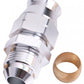 Aeroflow AF108-06S 3/8" Hard Line to -6AN Male Adapter Silver W/ Olive