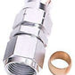 Aeroflow AF109-04S 1/4" Hard Line to -4AN Femaleadapter Silver W/ Olive