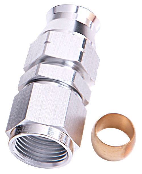 Aeroflow AF109-12S 3/4" Hard Line to -12AN Femaleadapter Silver W/ Olive
