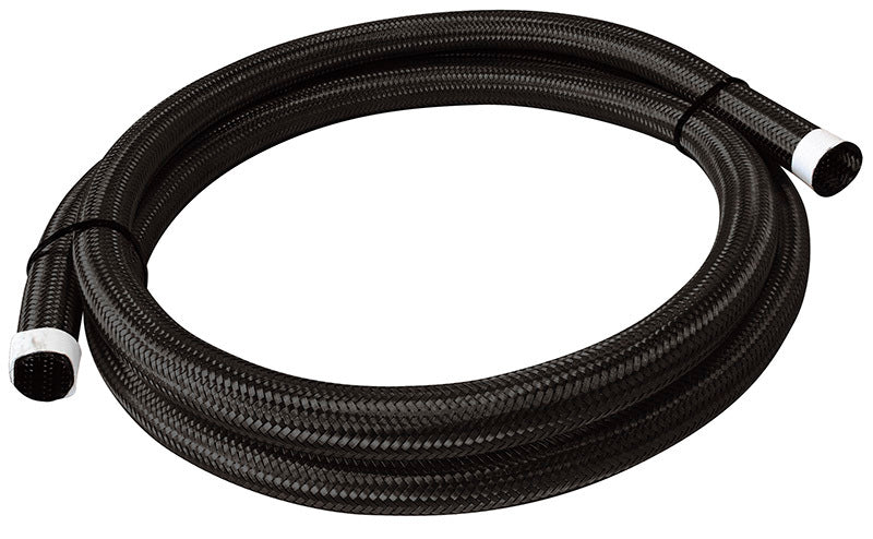 Aeroflow AF111-021-15MBLK 111 Series Black Braided Cover.67-.83" 17-21 mm 15 Metre