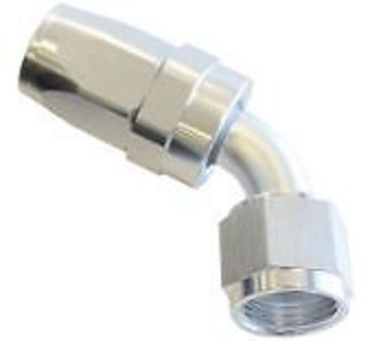 Aeroflow AF118-04S -4AN Taper Series 60 Degree Hose End Silver