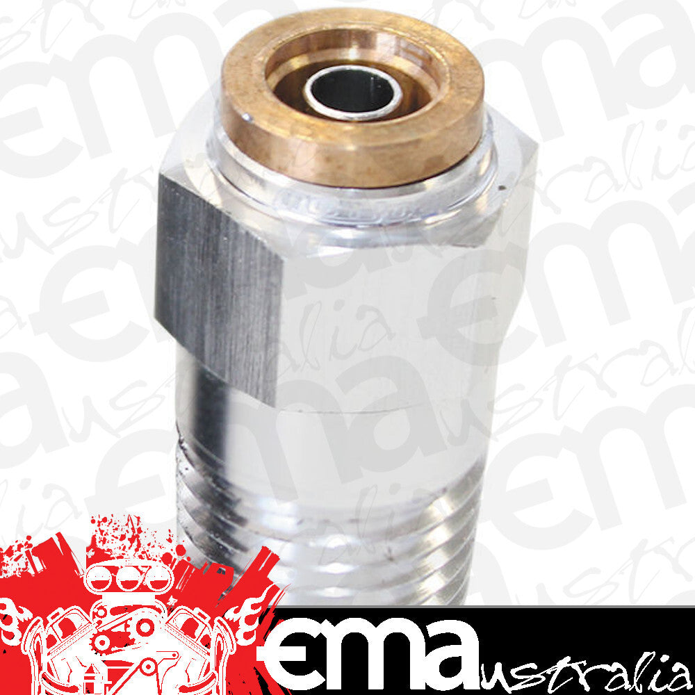 Aeroflow Performance Products AF121-02S 1/8" NPT Straight to 3/16" 120Series Nylon Silver Fitting