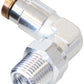 Aeroflow AF123-04-02S 1/8" NPT 90 Degree to 1/4" 120Series Nylon Silver Fitting