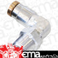 Aeroflow AF123-04-02S 1/8" NPT 90 Degree to 1/4" 120Series Nylon Silver Fitting