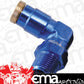 Aeroflow Performance Products AF123-04-04 4AN Female 90 Degree to 1/4" 120 Series Blue Nylon Fitting
