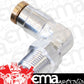 Aeroflow Performance Products AF123-04S 1/4" NPT 90 Degree to 1/4" 120Series Nylon Silver Fitting