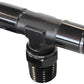 Aeroflow Performance Products AF125-04BLK 1/4" NPT Tee 120 Series Nylon Black Fitting