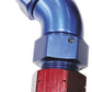 Aeroflow AF128-05 5/16" Tube 45 Deg Male -6AN Blue Swivel Nut with Olive