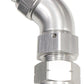 Aeroflow Performance Products AF128-10S 5/8" Tube 45 Deg Male -10AN Silver Swivel Nut with Olive