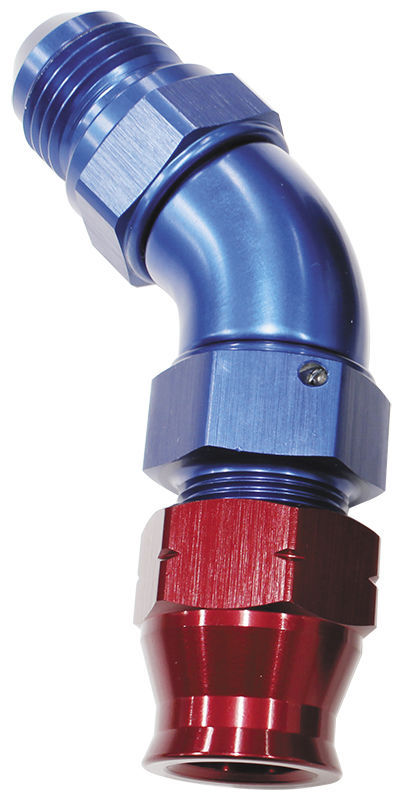 Aeroflow AF128-12 3/4" Tube 45 Deg Male -12AN Blue Swivel Nut with Olive