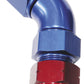 Aeroflow AF129-06 3/8" Tube 45 Deg Female -6AN Blue Swivel Nut with Olive