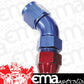 Aeroflow Performance Products AF129-08 1/2" Tube 45 Deg Female -8AN Blue Swivel Nut with Olive