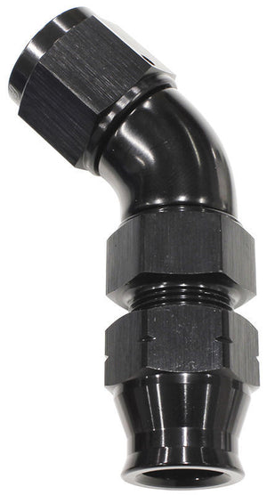 Aeroflow AF129-12BLK 3/4" Tube 45 Deg Female -12AN Black Swivel Nut with Olive