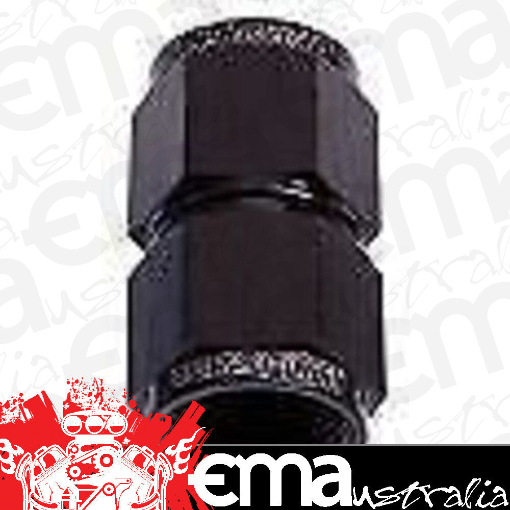 Aeroflow AF131-03BLK Straight Female Flare -3AN Black Swivel Coupler