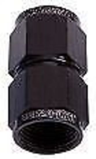 Aeroflow AF131-03BLK Straight Female Flare -3AN Black Swivel Coupler