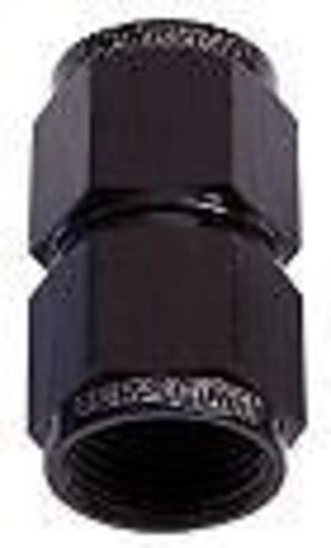 Aeroflow AF131-04BLK Straight Female Flare -4AN Black Swivel Coupler