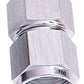 Aeroflow AF131-04S Straight Female Flare -4AN Silver Swivel Coupler