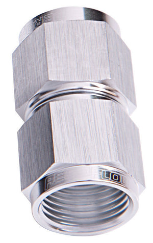 Aeroflow AF131-04S Straight Female Flare -4AN Silver Swivel Coupler