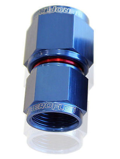 Aeroflow AF131-10-12 Swivel Coupler Reducer -12AN to -10AN Blue Female Coupler