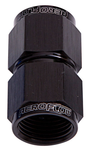 Aeroflow AF131-16BLK Straight Female Flare -16AN Black Swivel Coupler