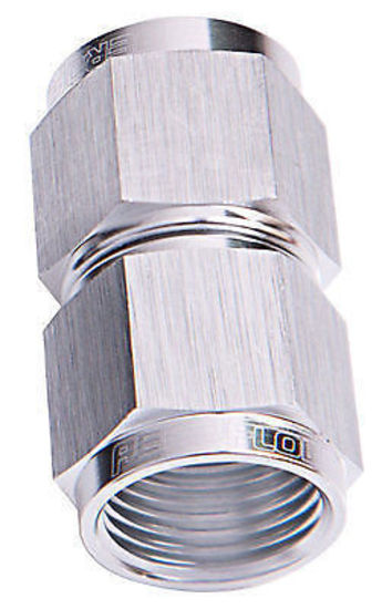 Aeroflow AF131-16S Straight Female Flare -16AN Silver Swivel Coupler