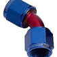 Aeroflow Performance Products AF132-10 45 Deg Female Flare -10AN Blue Swivel Union