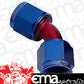 Aeroflow Performance Products AF132-10 45 Deg Female Flare -10AN Blue Swivel Union