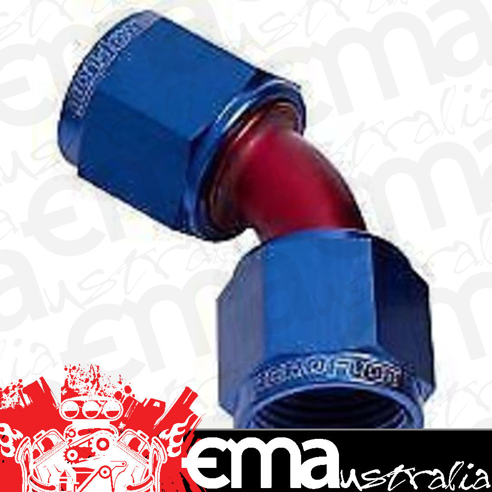 Aeroflow Performance Products AF132-10 45 Deg Female Flare -10AN Blue Swivel Union