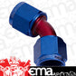Aeroflow AF132-12 45 Deg Female Flare -12AN Blue Swivel Union
