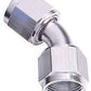 Aeroflow Performance Products AF132-16S 45 Deg Female Flare -16AN Silver Swivel Union