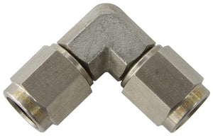Aeroflow AF133-04SS S/S -4AN 90 Deg Female Flare Stainless Steel Swivel Union