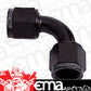 Aeroflow Performance Products AF133-08BLK 90 Deg Female Flare -8AN Black Swivel Union