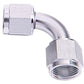 Aeroflow AF133-08S 90 Deg Female Flare -8AN Silver Swivel Union