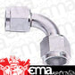Aeroflow AF133-10S 90 Deg Female Flare -10AN Silver Swivel Union