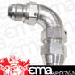 Aeroflow AF137-06S 3/8" Tube 90 Deg Male -6AN Silver Swivel Nut with Olive