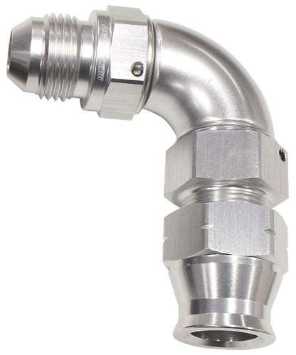 Aeroflow Performance Products AF137-12S 3/4" Tube 90 Deg Male -12AN Silver Swivel Nut with Olive