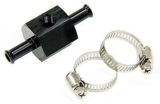 Aeroflow AF138-05BLK 5/16" Barb with 1/8" Port Adap Black Straight